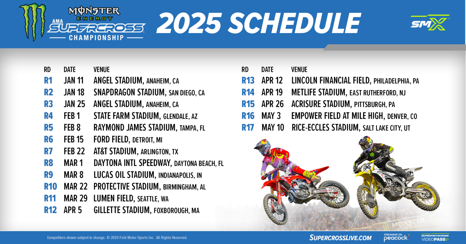 2025 Monster Energy Supercross Tickets on Sale Feld Entertainment